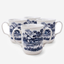 Claytan Classic Blue Windmill Pattern Earthenware Mug, 340ml, White, Set of 4