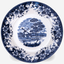 Claytan Classic Blue Windmill & Floral Pattern Earthenware Salad Plate, 8.1 Inch, White