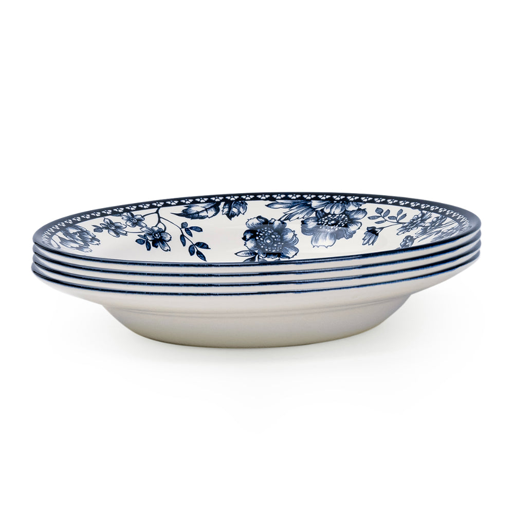 طبق حساء سيراميك أزرق داكن من Claytan Rhapsody مقاس 9 بوصات (مجموعة من قطعة واحدة)