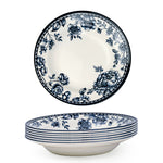 طبق حساء سيراميك أزرق داكن من Claytan Rhapsody مقاس 9 بوصات (مجموعة من قطعة واحدة)