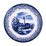 Claytan Lighthouse Blue 9-Inch Ceramic Salad Bowl (Set of 1)