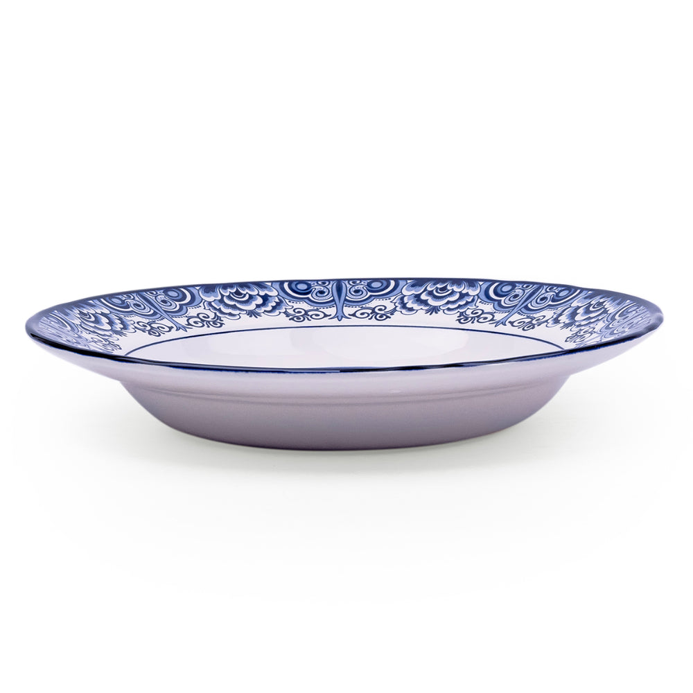 طبق حساء سيراميك أزرق فاتح من كلايتان مقاس 9 بوصات (مجموعة من قطعة واحدة)