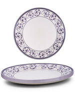 طبق تقطيع سيراميكي من كلايتان كاليستا، مقاس ١٢ بوصة (أرجواني وأبيض، مجموعة من قطعة واحدة)