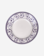 Claytan Callista 9.1 inch Ceramic Soup Plate (Purple & White, Set Of 1)