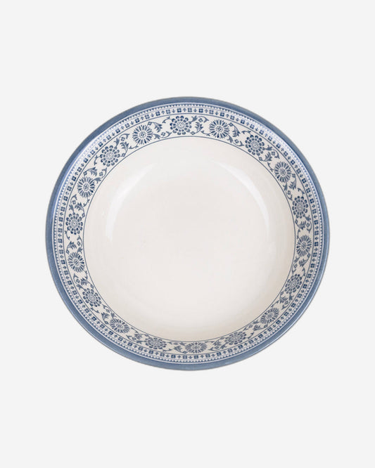 وعاء سلطة سيراميكي من Claytan Plethora مقاس 9 بوصات (رمادي وأبيض، مجموعة من قطعة واحدة)