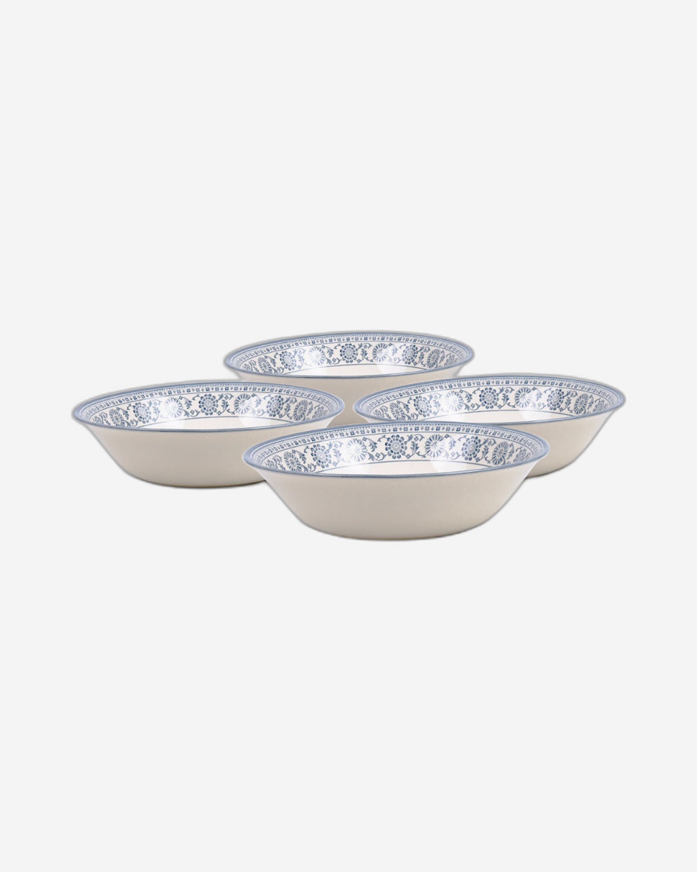 وعاء سلطة سيراميكي من Claytan Plethora مقاس 9 بوصات (رمادي وأبيض، مجموعة من قطعة واحدة)