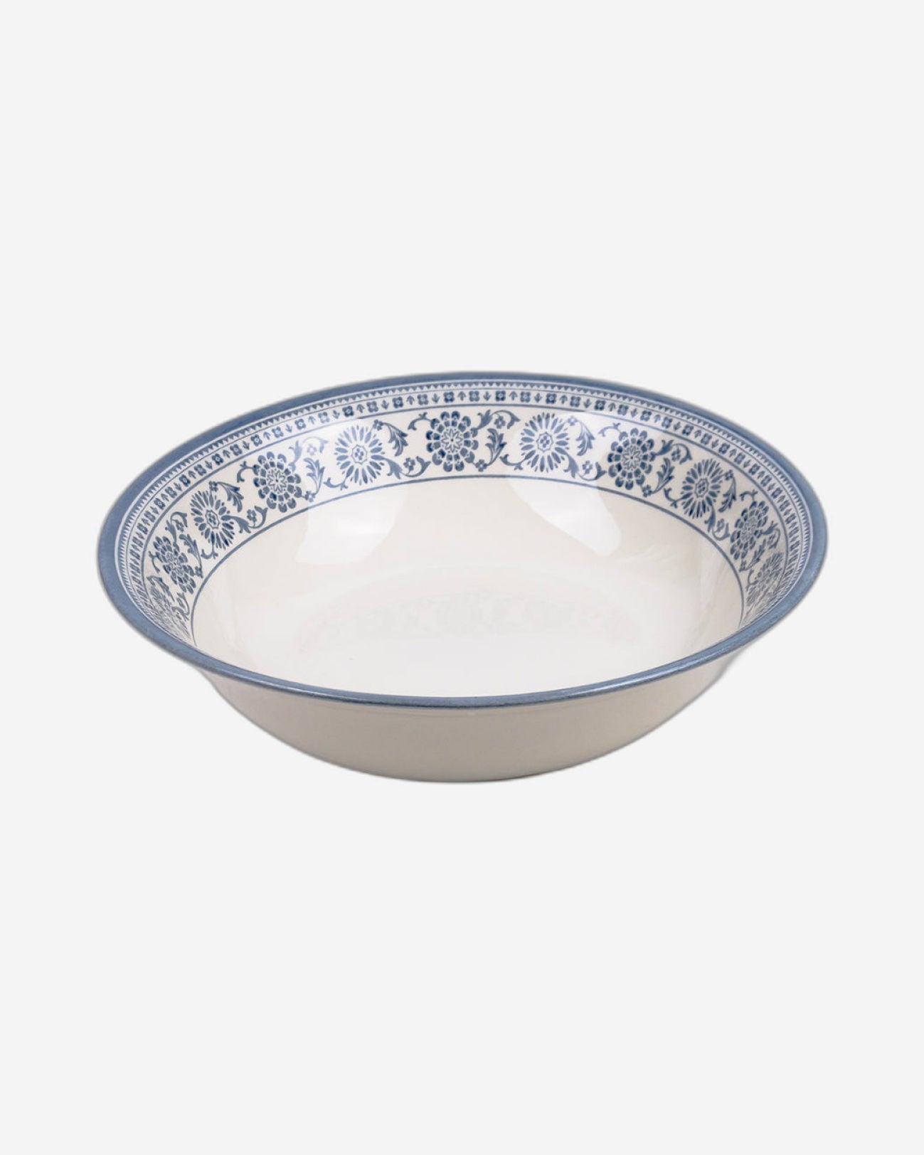 وعاء سلطة سيراميكي من Claytan Plethora مقاس 9 بوصات (رمادي وأبيض، مجموعة من قطعة واحدة)