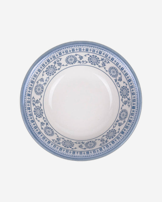 وعاء حبوب الإفطار من الخزف من Claytan Plethora مقاس 6 بوصات (رمادي وأبيض، مجموعة من قطعة واحدة)