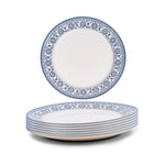 طبق تقطيع بورسلين من Claytan Plethora مقاس 12 بوصة (رمادي وأبيض، مجموعة من قطعة واحدة)