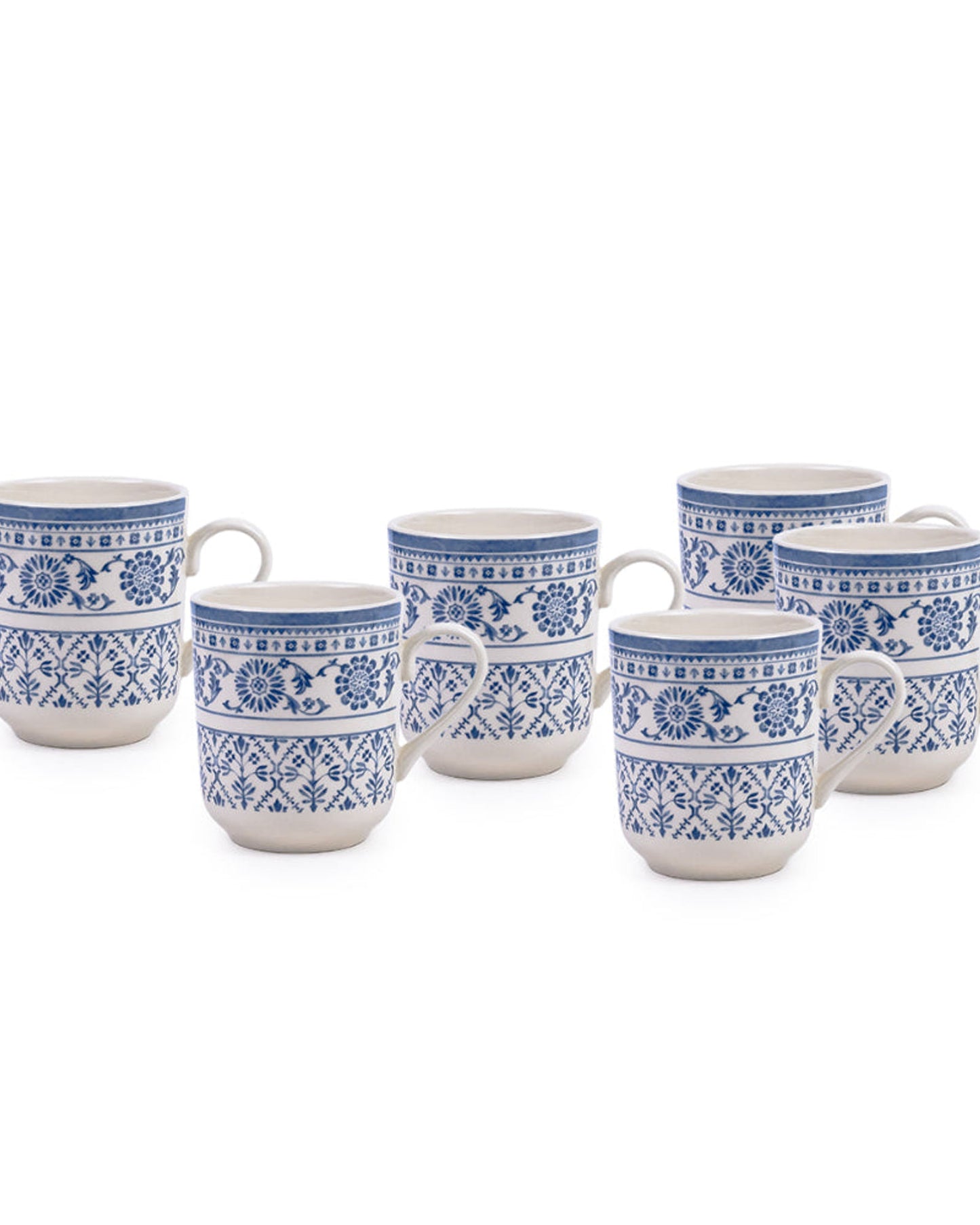 كوب بورسلين من كلايتان بليثورا، سعة 370 مل (رمادي وأبيض، مجموعة من قطعة واحدة)