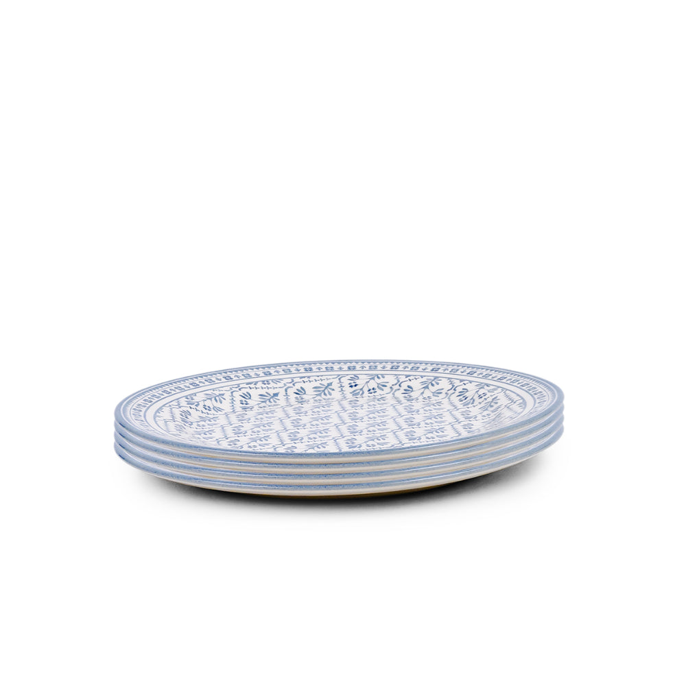 طبق حساء سيراميك من Claytan Plethora مقاس 9 بوصات (رمادي وأبيض، مجموعة من قطعة واحدة)