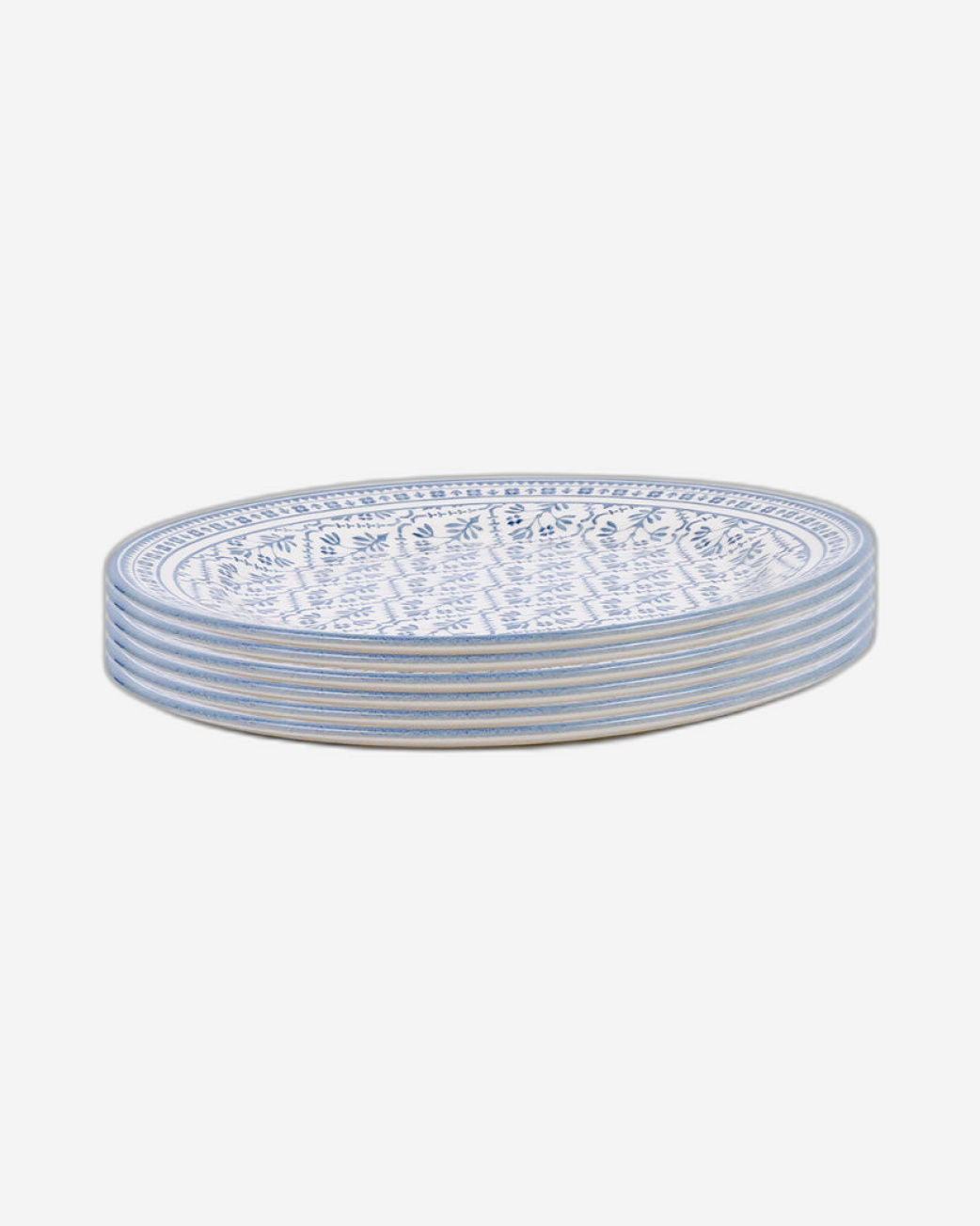 طبق حساء سيراميك من Claytan Plethora مقاس 9 بوصات (رمادي وأبيض، مجموعة من قطعة واحدة)