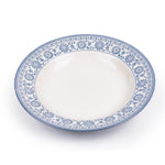 طبق سلطة سيراميكي من Claytan Plethora مقاس 8 بوصات (رمادي وأبيض، مجموعة من قطعة واحدة)