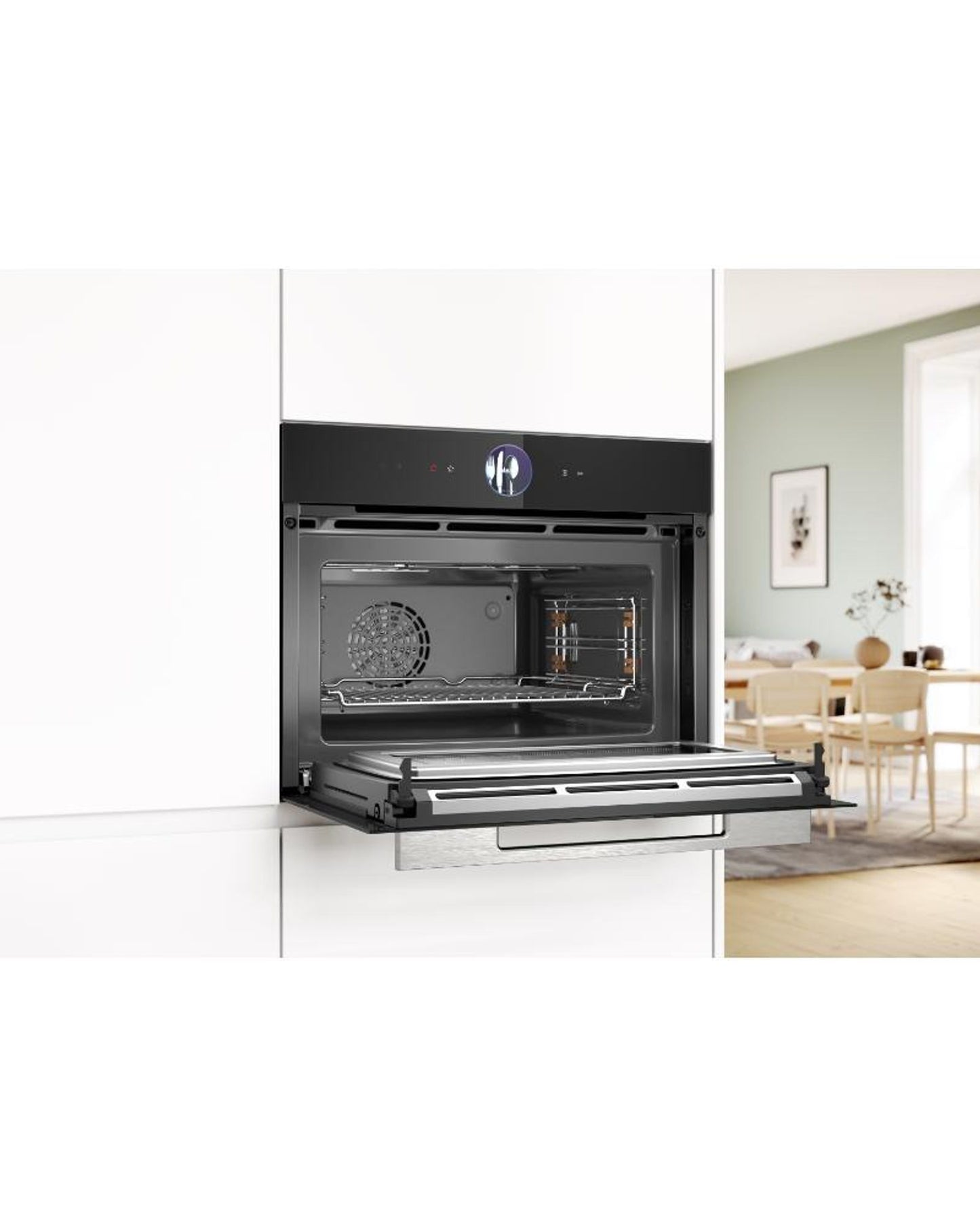 فرن بوش المدمج المدمج مع وظيفة الميكروويف من السلسلة 8، 60×45 سم