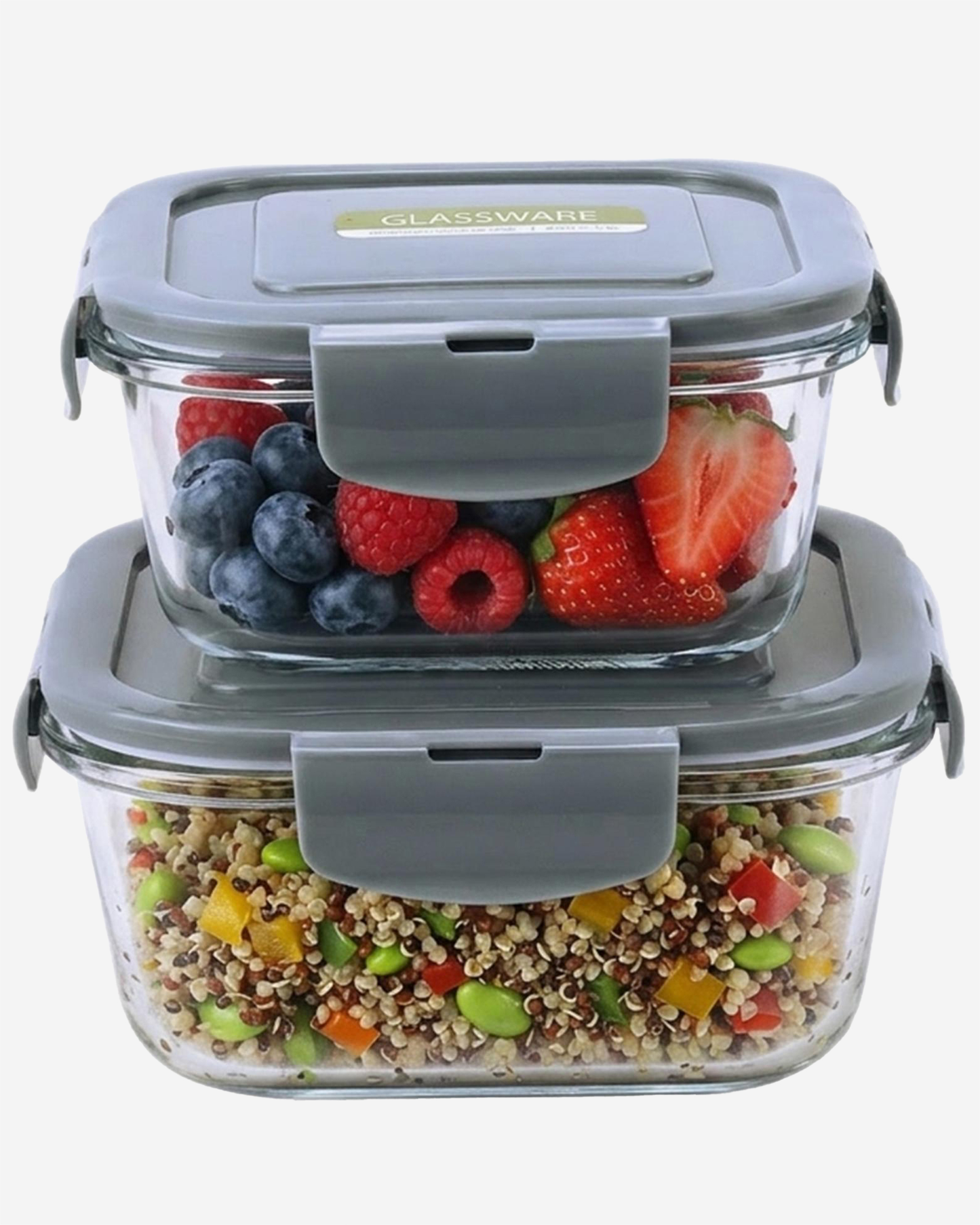 Mondex Glass Food Saver Set 500ml & 800ml