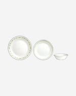 طقم أدوات مائدة كوريل سبرينج بلوسوم جرين، 12 قطعة، تكفي 4 أشخاص (1150543) - يتضمن 4 أطباق عشاء، وأطباق جانبية، وأوعية