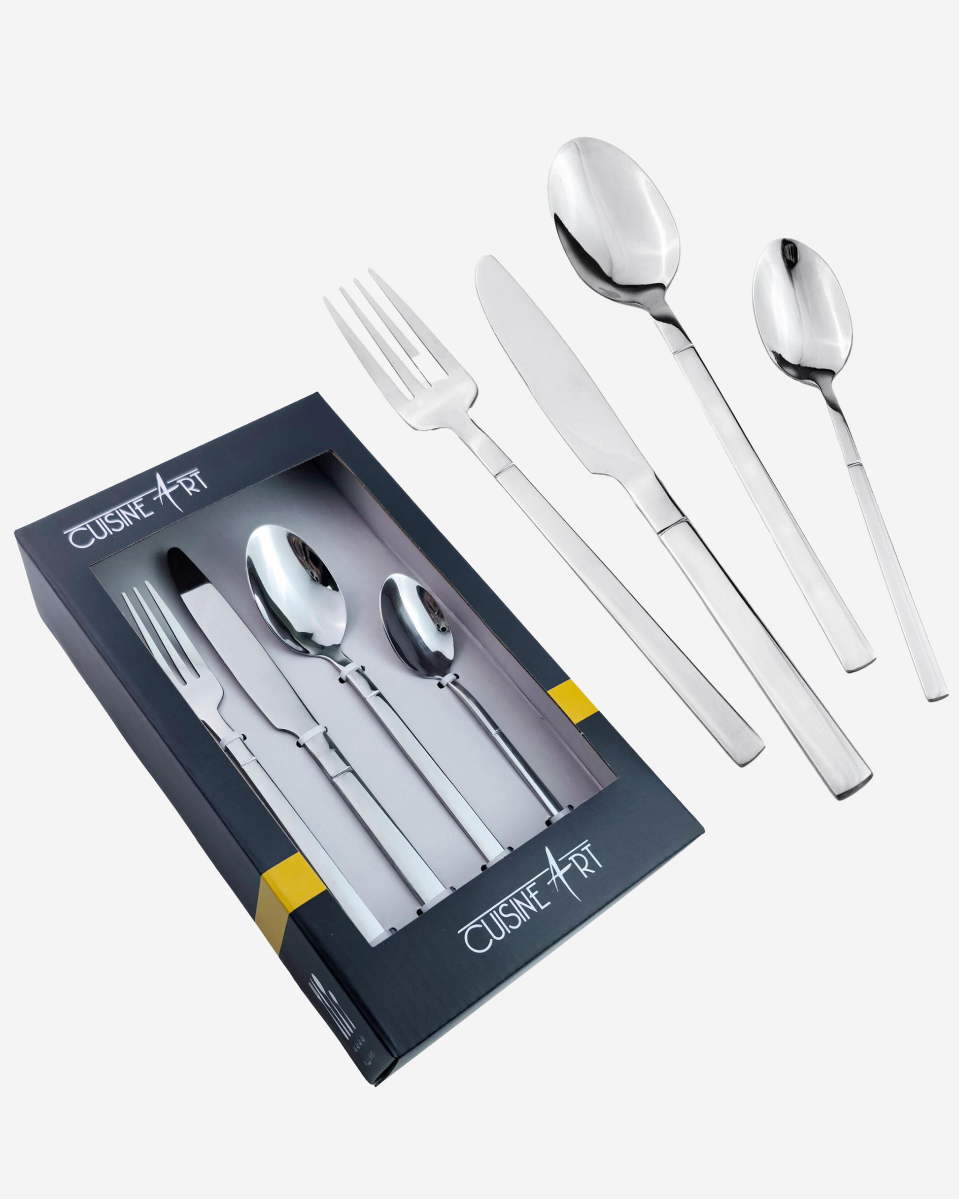 Cuisine Art JAMIE Cutlery Set 16 pcs Silver