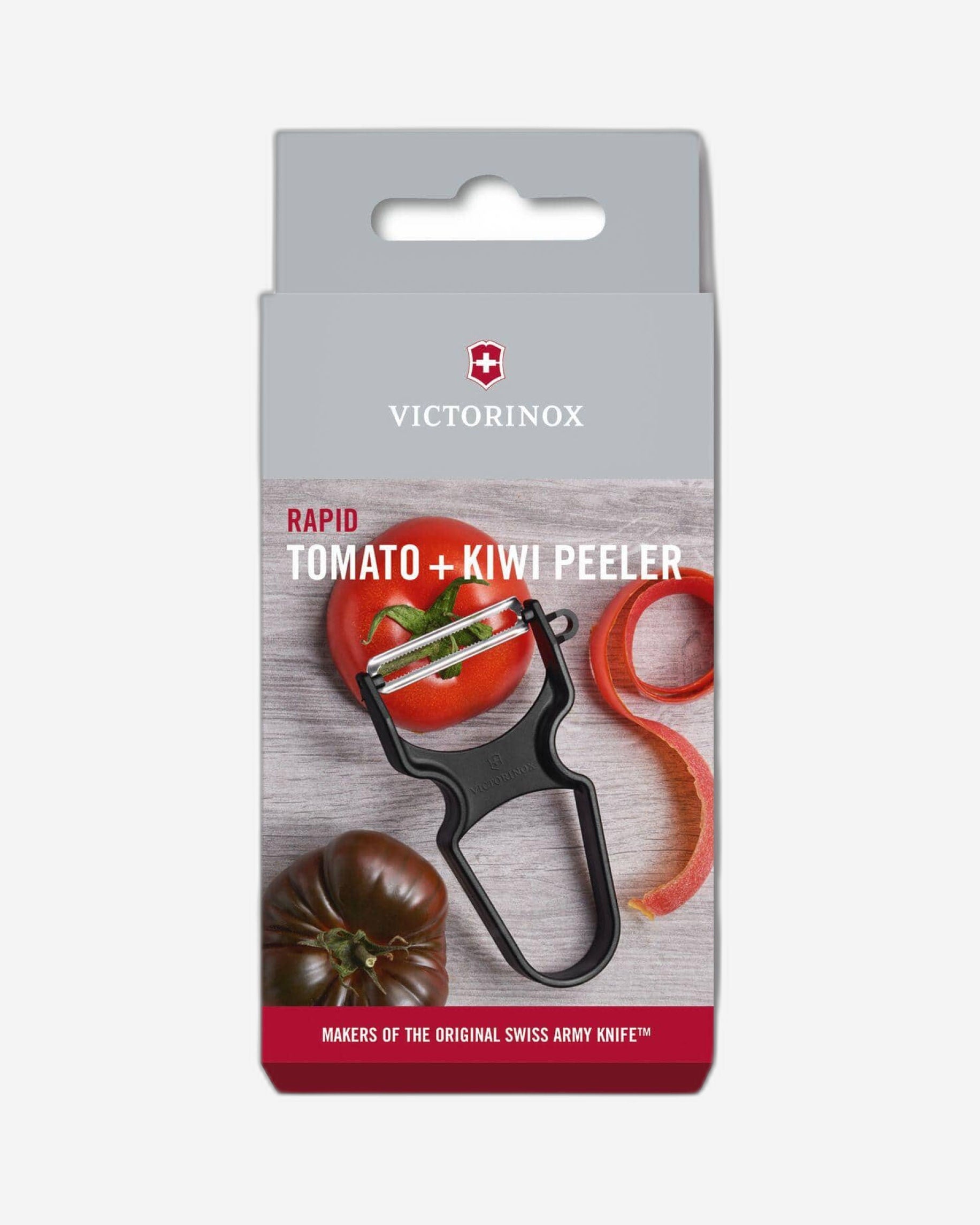 مقشرة فيكتورينوكس سريعة التقشير ذات الحافة المسننة باللون الأسود - 6.0933.3