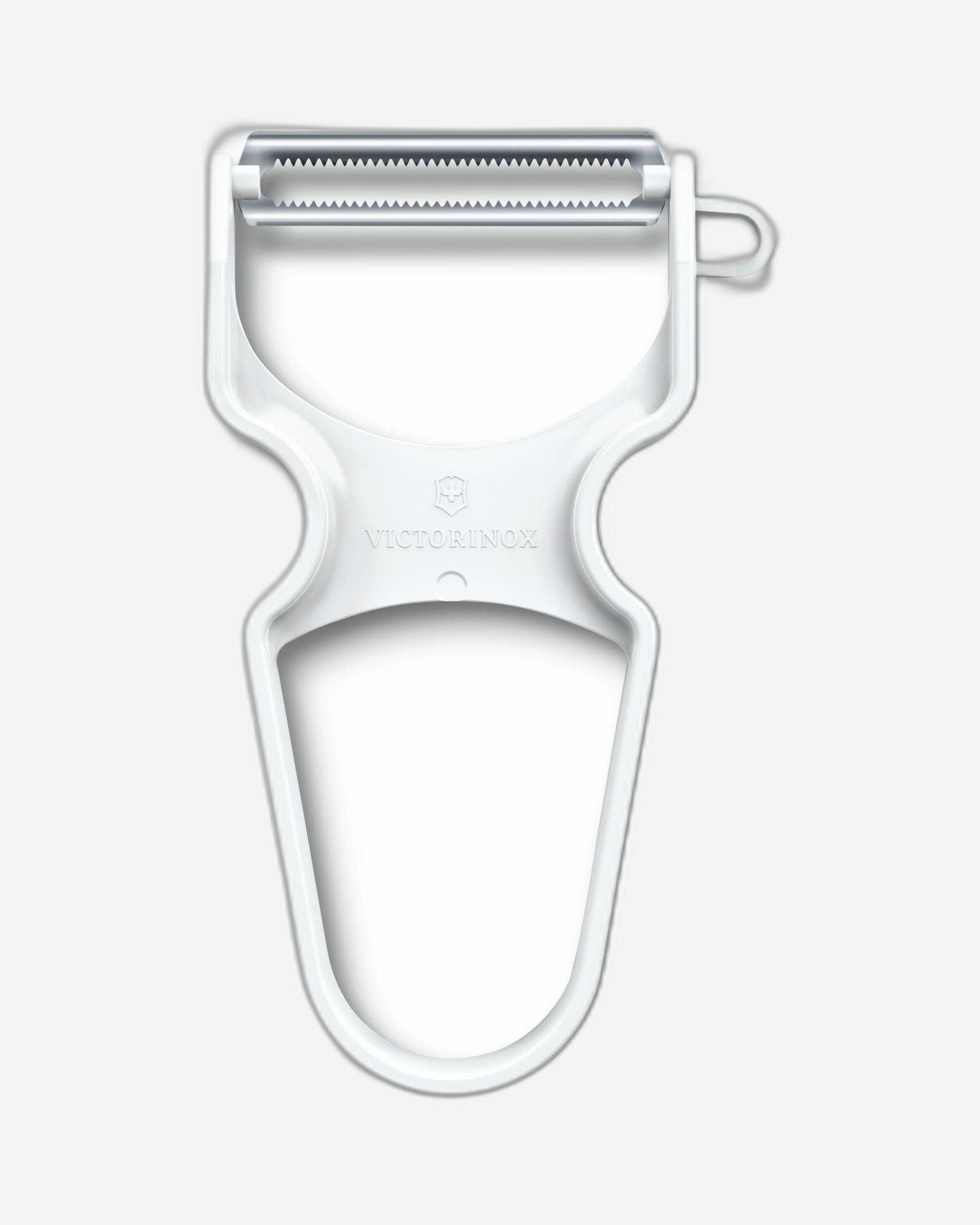 مقشرة فيكتورينوكس سريعة التقشير ذات الحافة المسننة باللون الأبيض - 6.0933