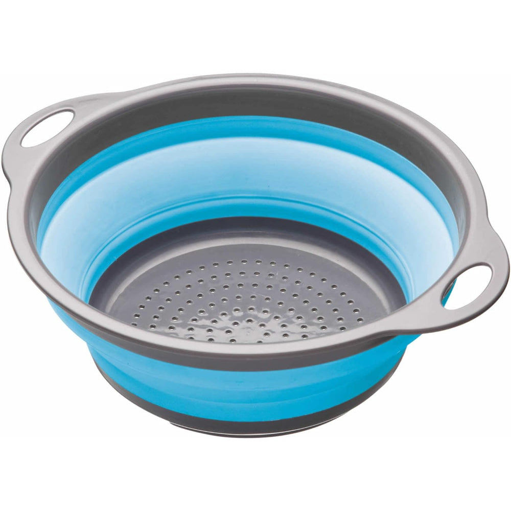 CW BR COLANDER 24CM COLLAPSIBLE BLUE