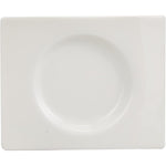 طقم شاي صيني عظمي ضحل، أبيض - طقم من 15 قطعة مع إبريق شاي سعة 1050 مل، وكريمة سعة 175 مل، ووعاء سكر سعة 175 مل، و6 أكواب سعة 150 مل، و6 أطباق