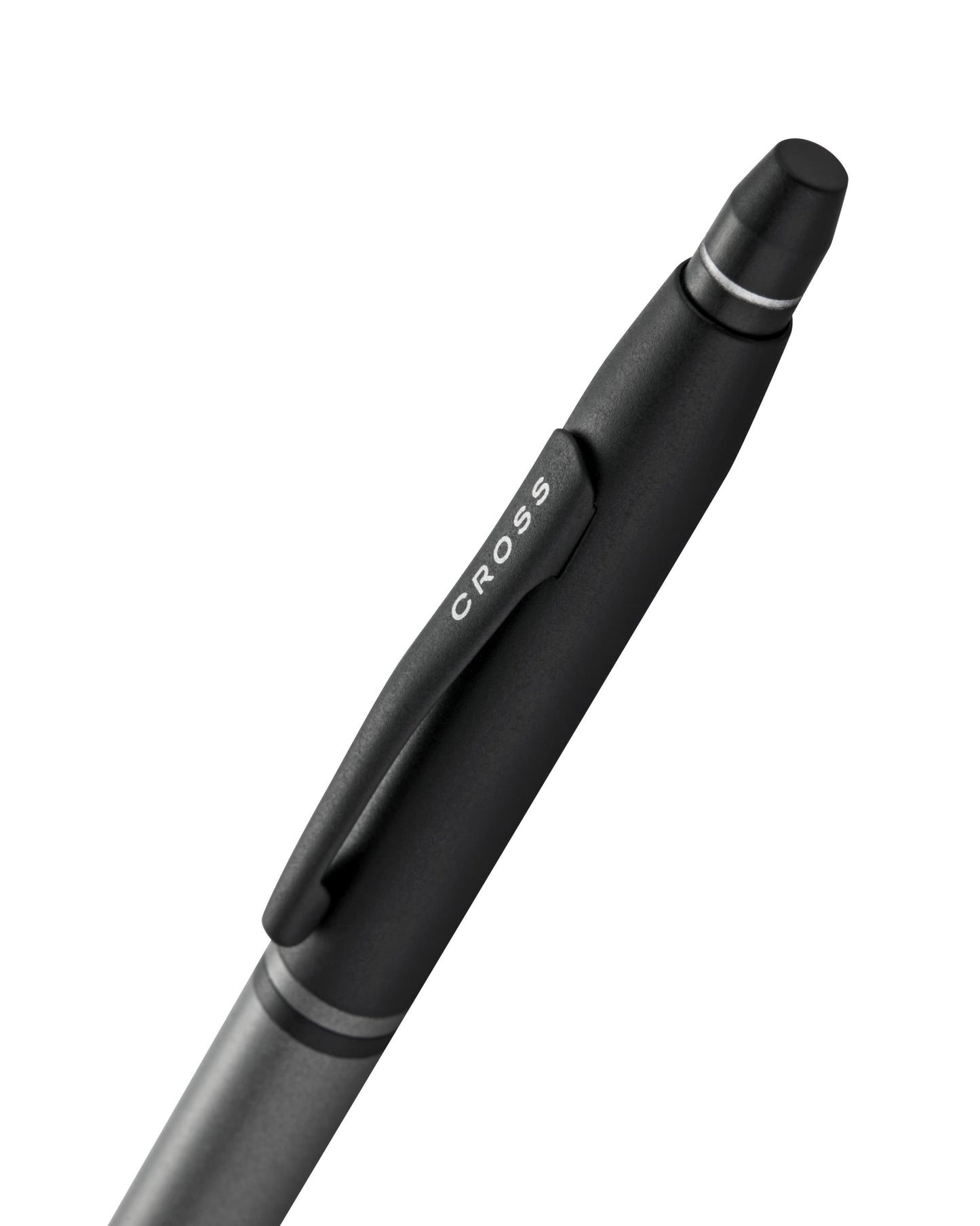 Cross Click Tuxedo Satin Metallic Gray Ballpoint Pen