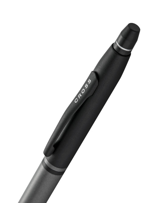 Cross Click Tuxedo Satin Metallic Gray Ballpoint Pen