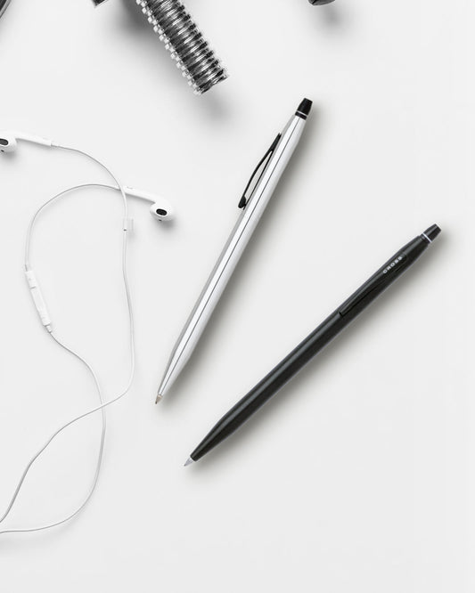 قلم حبر جاف Cross Click™ أسود مع قلم حبر جاف Selectip® أسود من Appointments AT0625-2