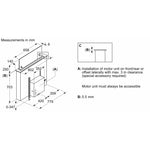 شفاط بوش من السلسلة 8 مقاس 80 سم، زجاج شفاف