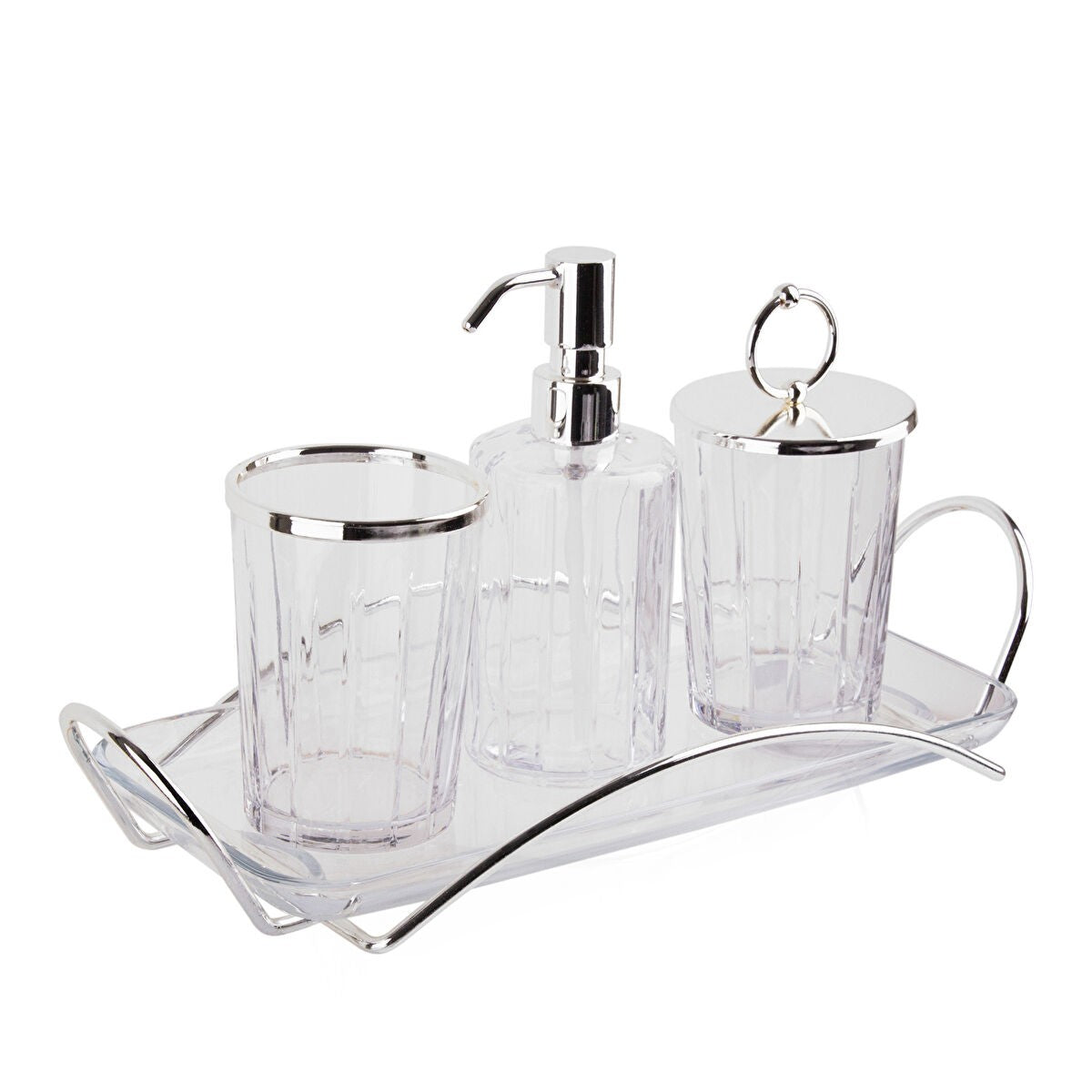 طقم إكسسوارات حمام ديكوريوم أكاديميا بلاتينيوم 4 قطع