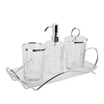 طقم إكسسوارات حمام ديكوريوم أكاديميا بلاتينيوم 4 قطع