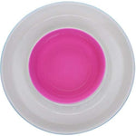 طقم أوعية خزفية ضحلة دوامية، مكون من قطعتين من أوعية التقديم الأنيقة باللون الأبيض