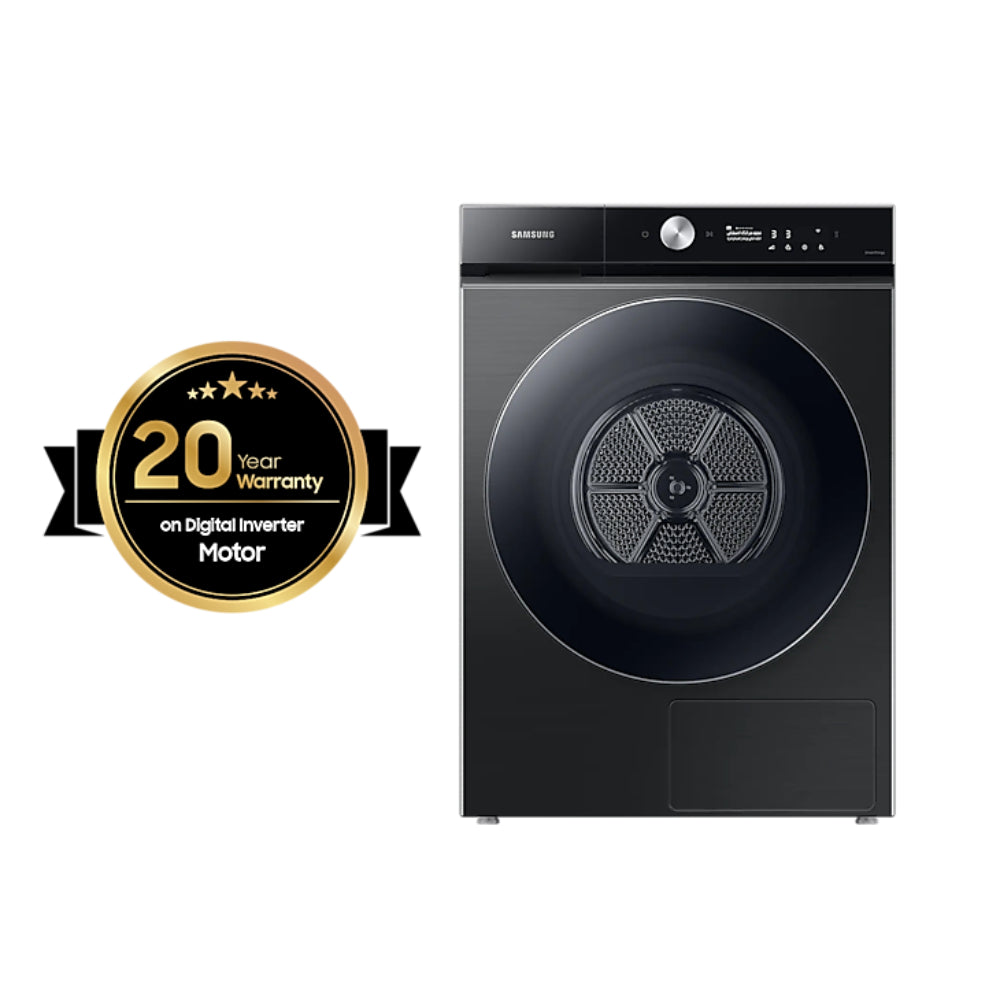 Samsung Front Load Dryer, 17 kg, Black, DV17B9750CV/GU