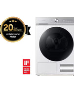 Samsung Dryer, 9 kg, White, DV90BB9440GHGU