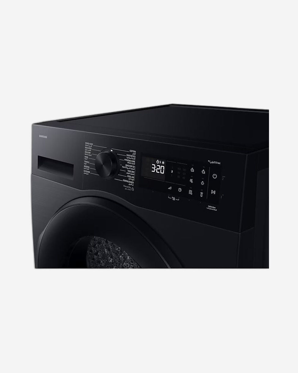 مجفف سامسونج بمضخة حرارية سعة 9 كجم مع خاصية العناية الصحية