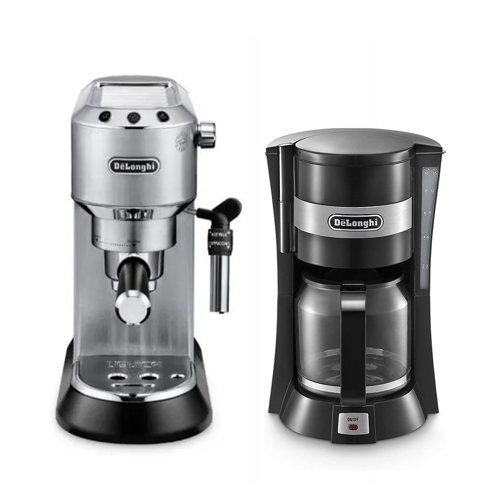  DELONGHI DEDICA ARTE PUMP ESPRESSO EC885.M + FILTER COFFEE MAKER 