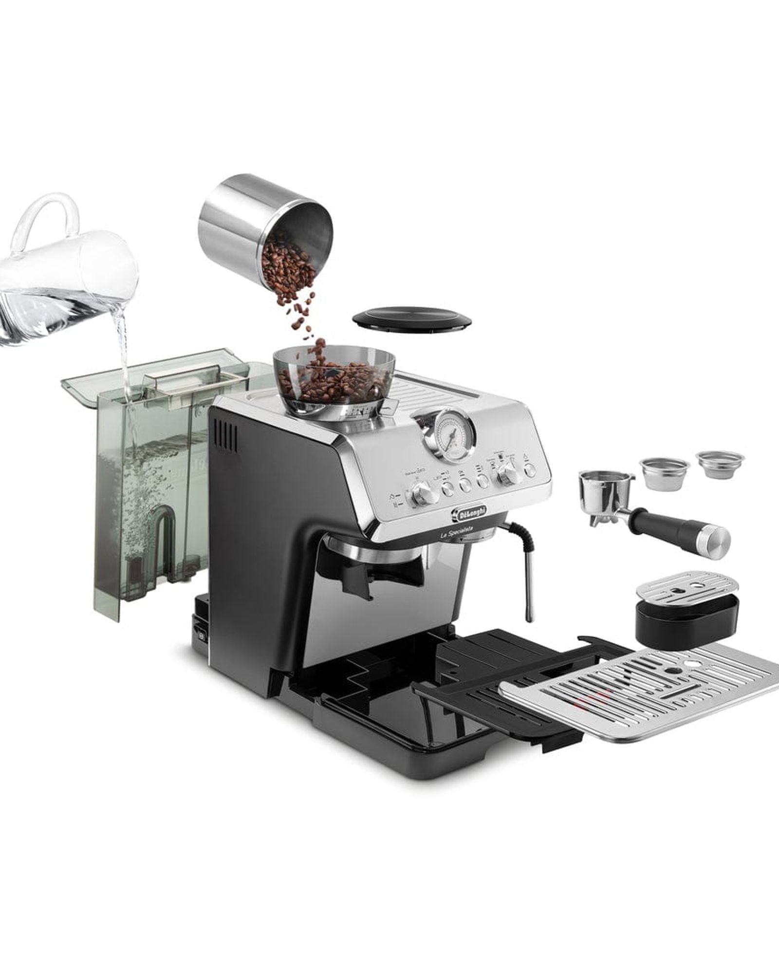 ديلونجي لا سبيشاليستا من الفول إلى كوب الإسبريسو