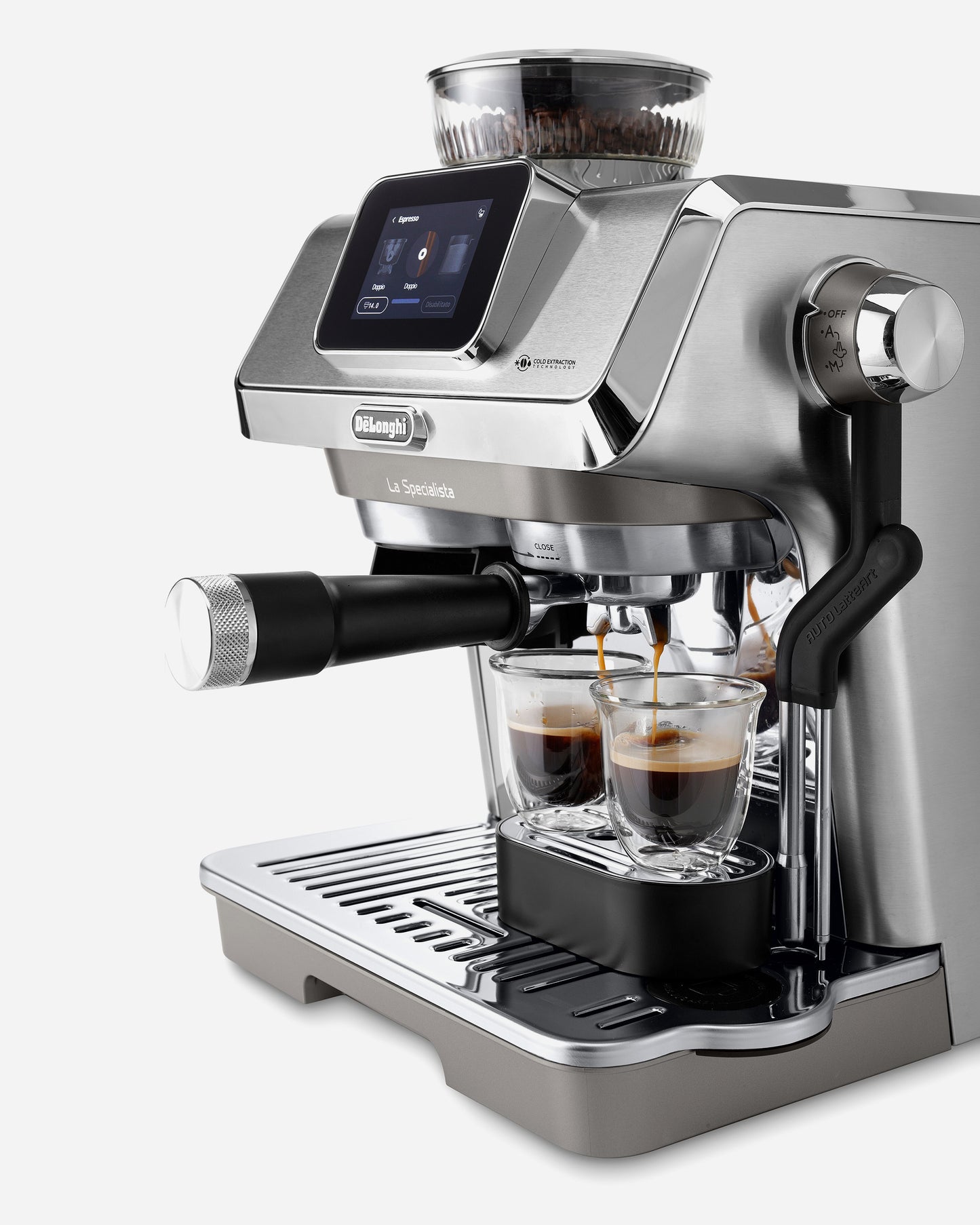 De'Longhi La Specialista Semi-Automatic Espresso Machine Toutch Plus Cold Brew EC9455.M Metal (ESMA Certfied)