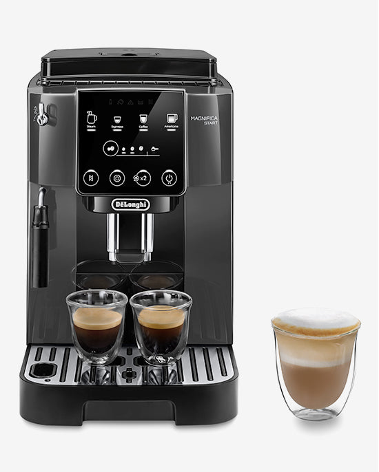 ماكينة صنع القهوة De'Longhi Magnifica الأوتوماتيكية بالكامل، قهوة طازجة، لوحة تحكم تعمل باللمس Sift، رغوة حليب تقليدية، وصفات بلمسة واحدة Black-ECAM220.22.GB (معتمدة من هيئة الإمارات للمواصفات والمقاييس الإماراتية)