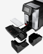 ماكينة قهوة ديلونجي بريمادونا سول، ماكينة قهوة أوتوماتيكية بالكامل من الحبوب إلى الكوب، أكثر من 20 وظيفة، مثالية للإسبريسو والأمريكانو والكابتشينو واللاتيه والماكياتو والعديد من وصفات القهوة الأخرى ECAM610.75.MB