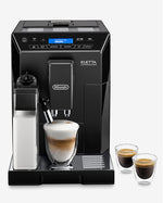 ماكينة قهوة ديلونجي إليتا أوتوماتيكية بالكامل | مزودة بخافق حليب | ١٣ إعدادًا قابلًا للتعديل | مطحنة قهوة مدمجة | ECAM44.660.B (أسود)