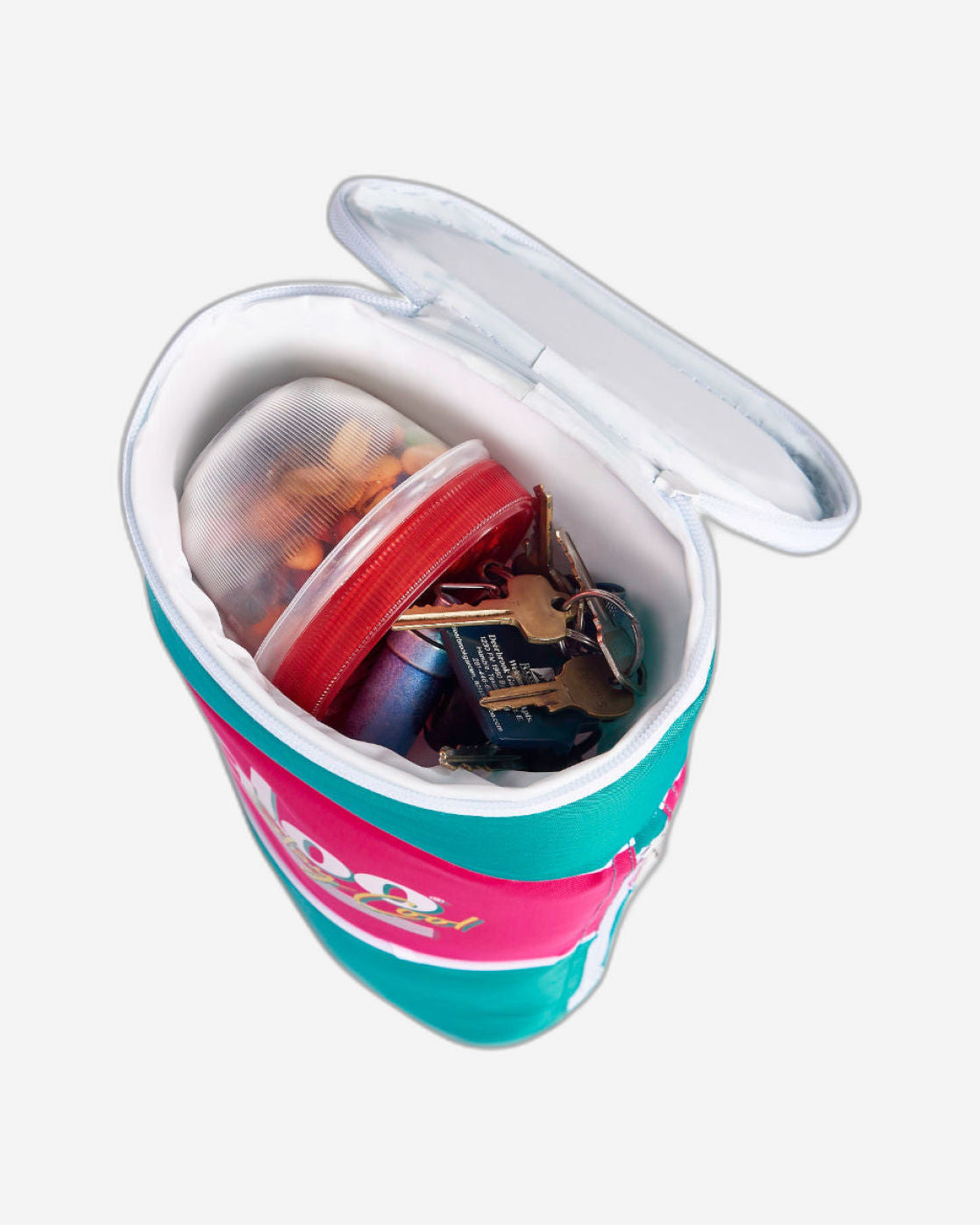 حقيبة تبريد مزدوجة الأسطوانة من إيجلو ريترو - لون اليشم الداكن/الأرجواني الداكن/الأصفر