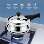 طنجرة ضغط ميلتون برو كوك تريبلي، مصنوعة من الفولاذ المقاوم للصدأ، تعمل بالحث، مع غطاء خارجي وزجاجي، سعة 3.5 لتر، لون فضي | نظام تحرير الحشية، آمنة غذائيًا | تعمل بالحث | صفيحة ساخنة | مقاومة للهب