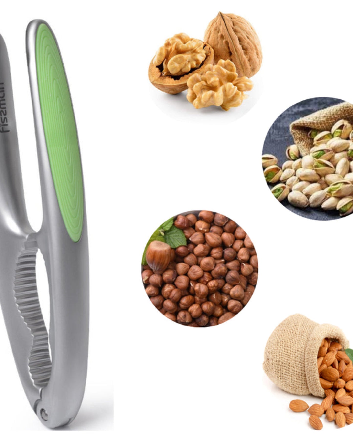 كسارة البندق من فيسمان، سبيكة زنك، سلسلة لومينيكا، خضراء، 16 سم