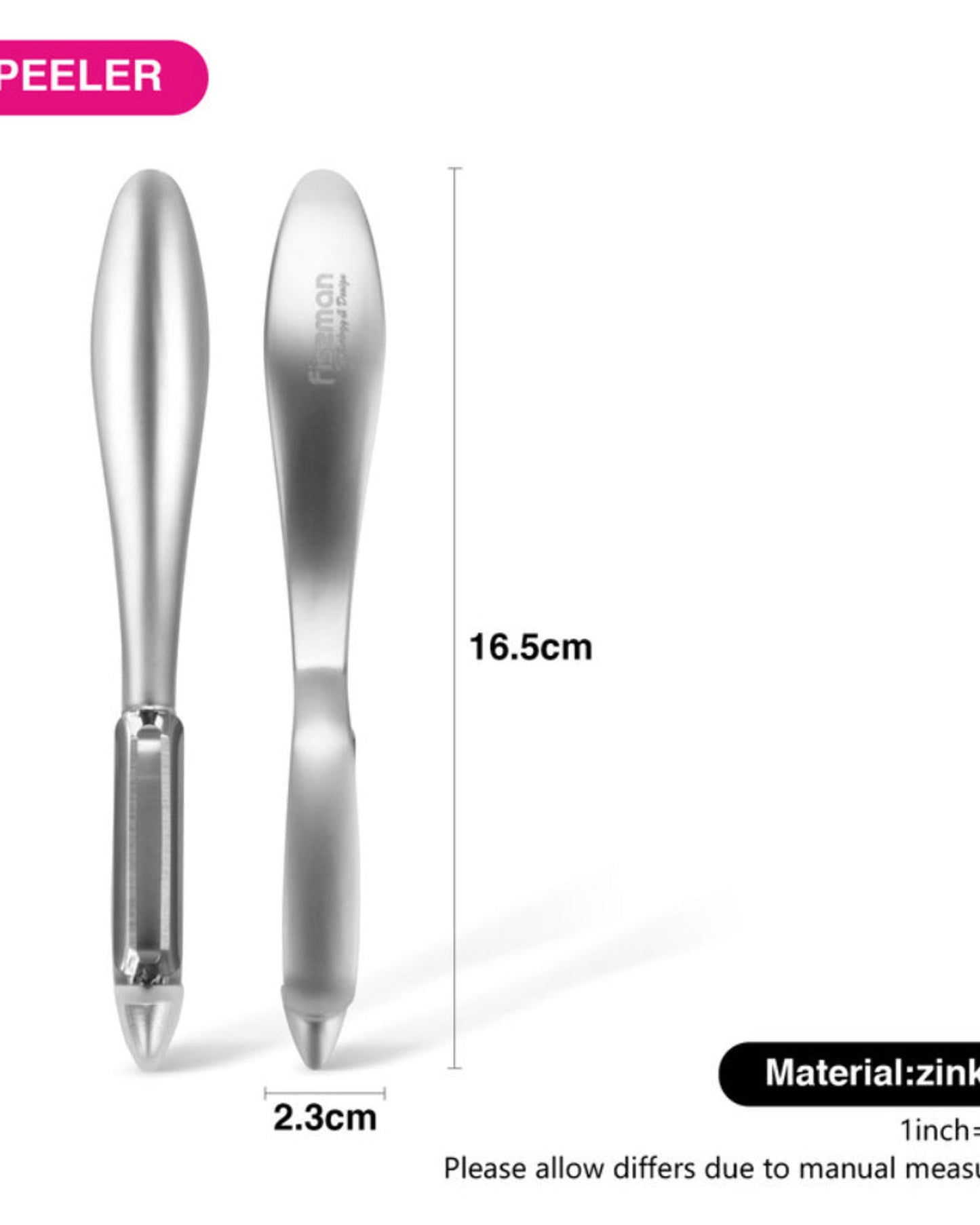 مقشرة فيسمان P-ليلي 16.5 سم من سبائك الزنك
