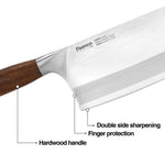 سكين مطبخ فيسمان 8 بمقبض فولاذي من سلسلة دمشق فينرير