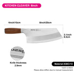 ساطور مطبخ فيسمان 8 بوصة سلسلة فينرير 20 سم (فولاذ 420J2)