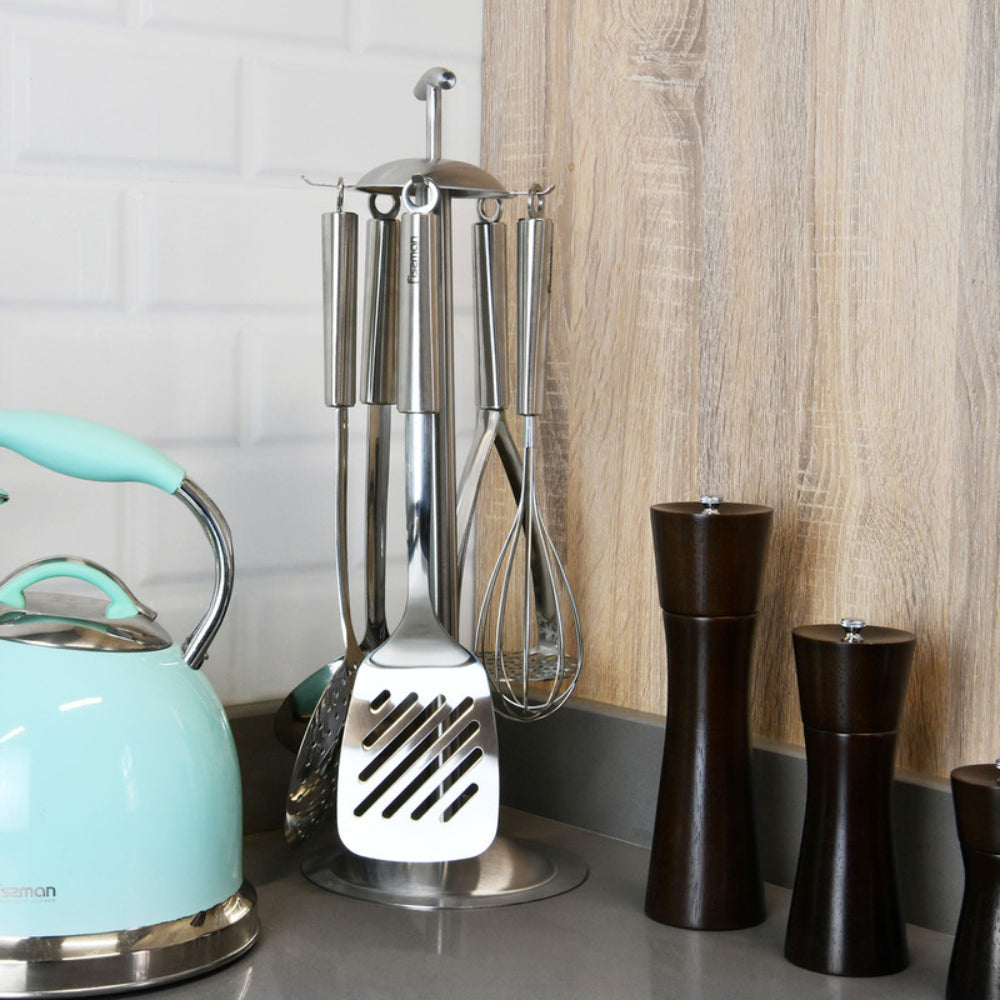 مجموعة أدوات طهي فيسمان، 6 قطع، فضية، 16 × 43 سم