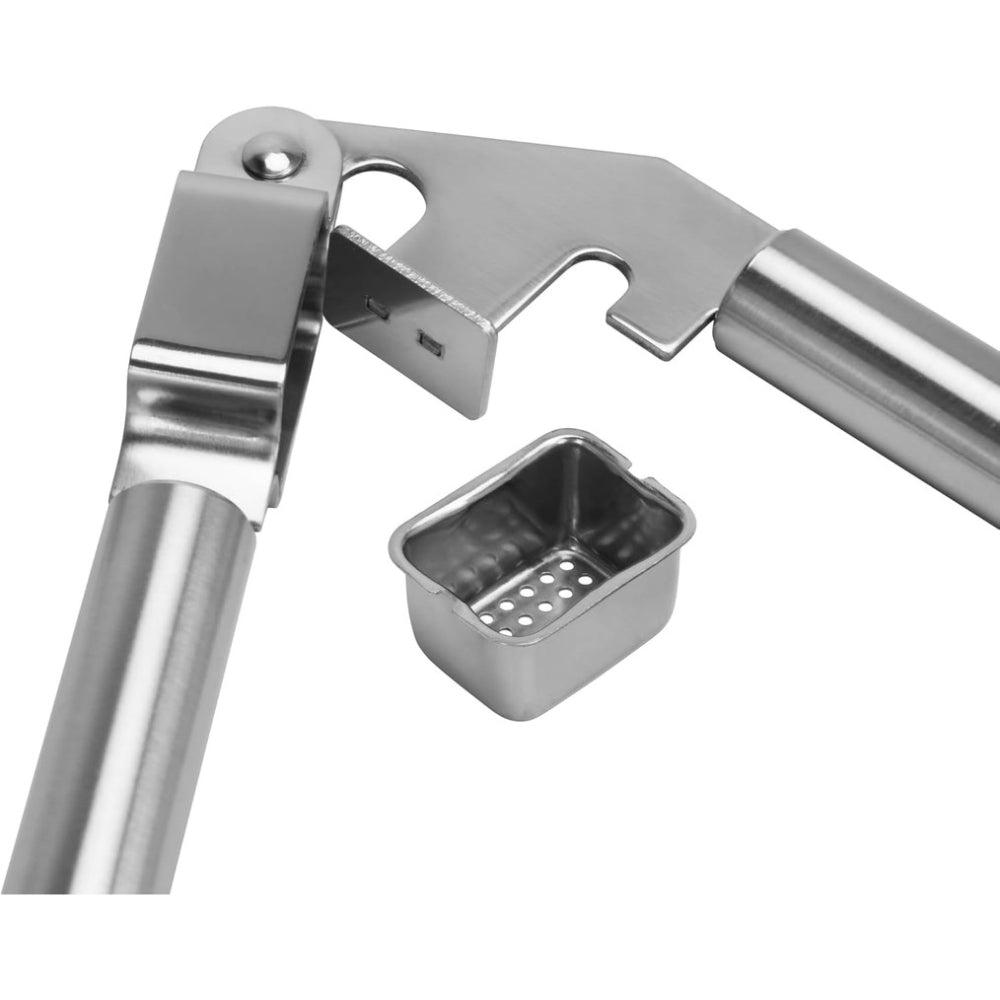 مكبس الثوم فيسمان عالي التحمل من سلسلة بيرجامو، 20 سم، مصنوع من الفولاذ المقاوم للصدأ