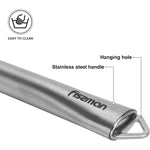 مكبس الثوم فيسمان عالي التحمل من سلسلة بيرجامو، 20 سم، مصنوع من الفولاذ المقاوم للصدأ